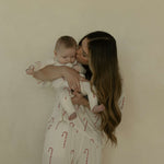 Bamboo Zip Pajamas | Candy Cane | Milk & Baby