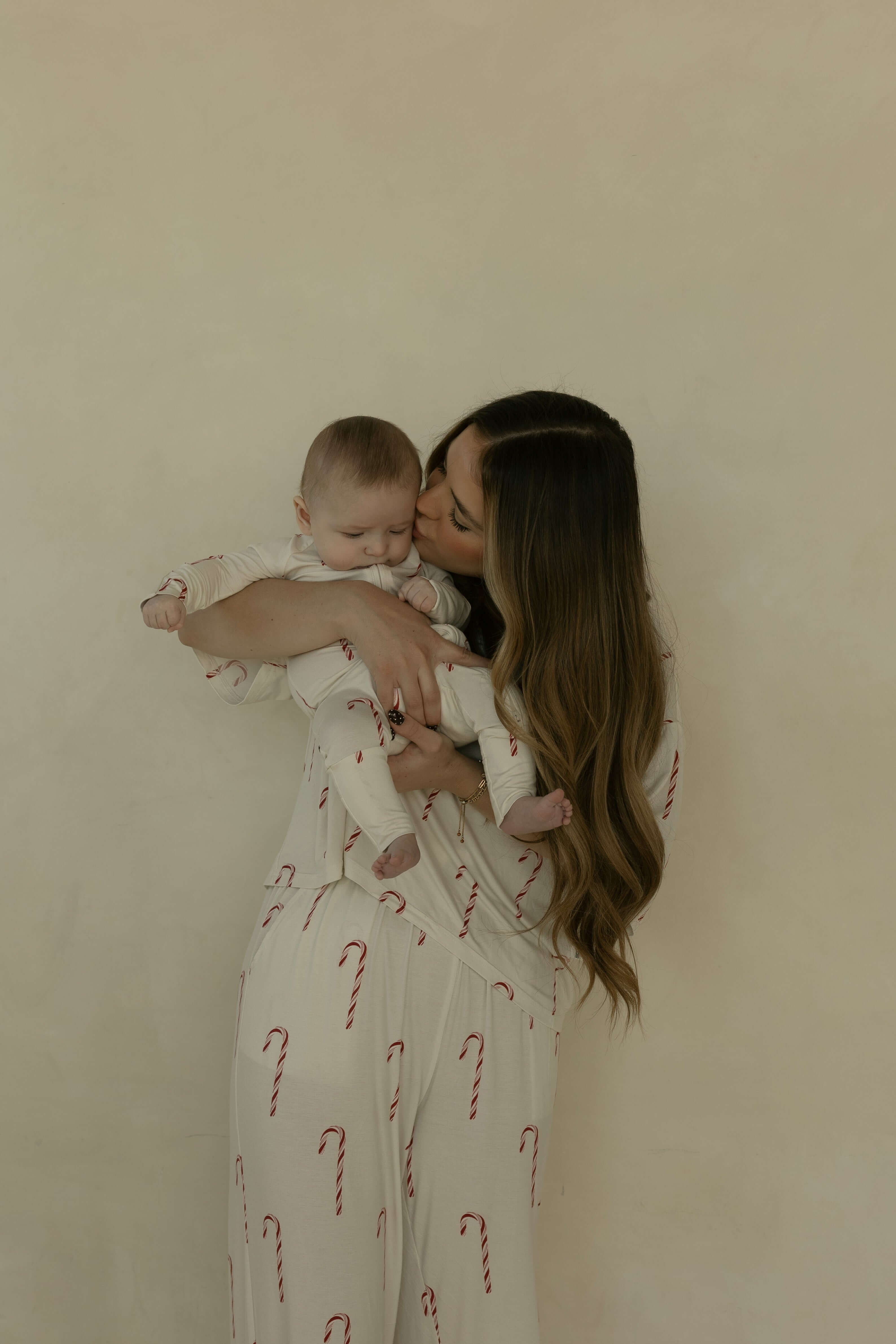 Bamboo Zip Pajamas | Candy Cane | Milk & Baby