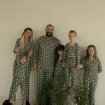 Santa Checkerboard | Women's Bamboo Pajamas | Milk & Baby