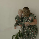 Santa Checkerboard | Men's Short Sleeve Bamboo Pajamas | Milk & Baby