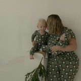 Santa Checkerboard | Men's Short Sleeve Bamboo Pajamas | Milk & Baby
