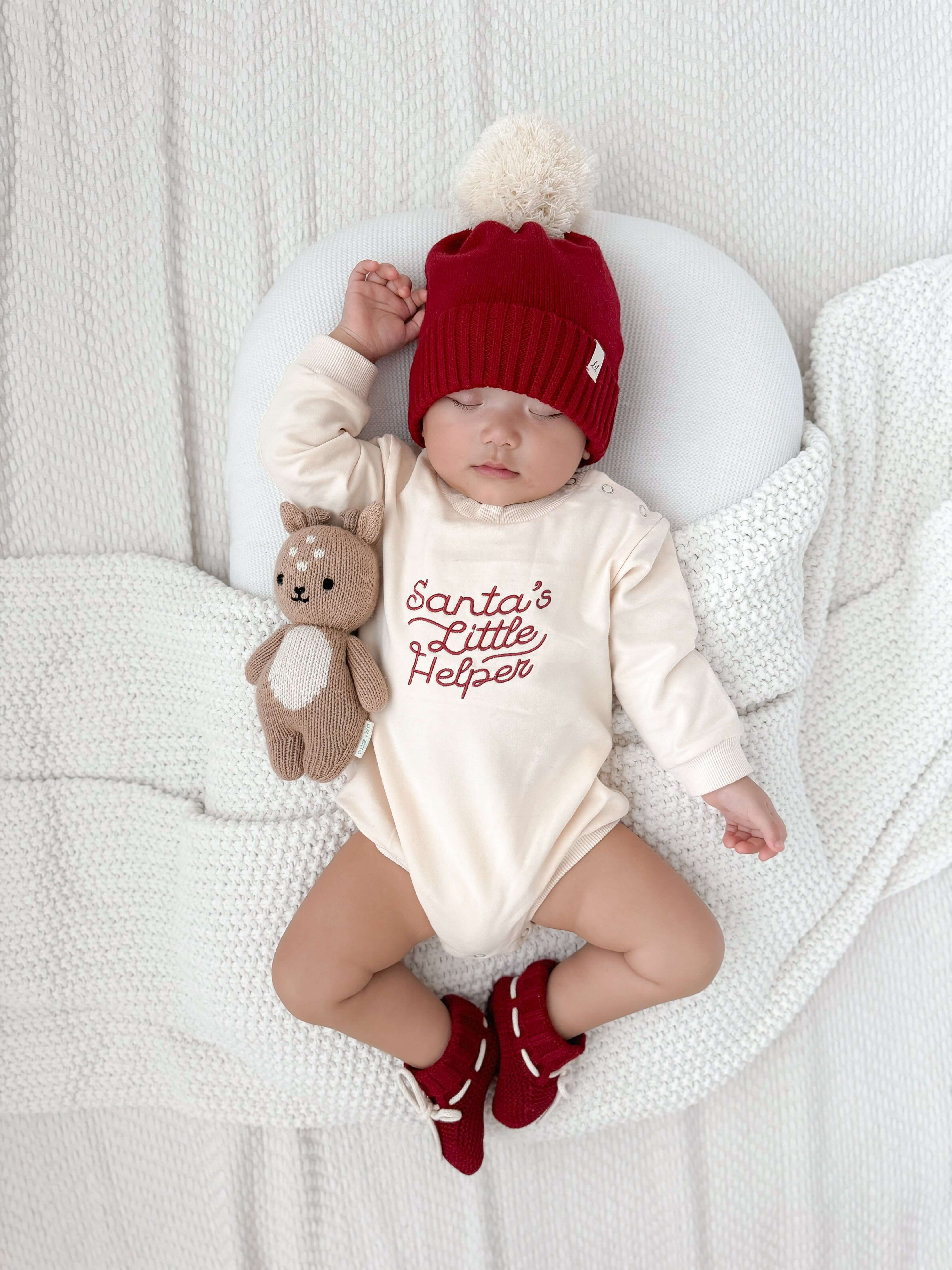 Luna + Luca Santa's Little Helper Romper | Milk & Baby
