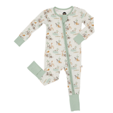 Soft Savannah | Bamboo One Piece Zip Pajama