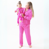 Pink Vibes Button-Up Luxe Pajamas
