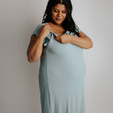 Blue Bird Mommy Labor and Delivery Gown