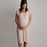 Heavenly Pink Mommy Labor & Delivery Gown | Milk & Baby
