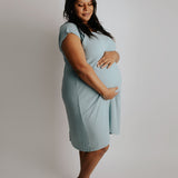 Blue Bird Mommy Labor and Delivery Gown
