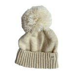 Luna + Luca Pom Beanie | French Cream | Milk & Baby