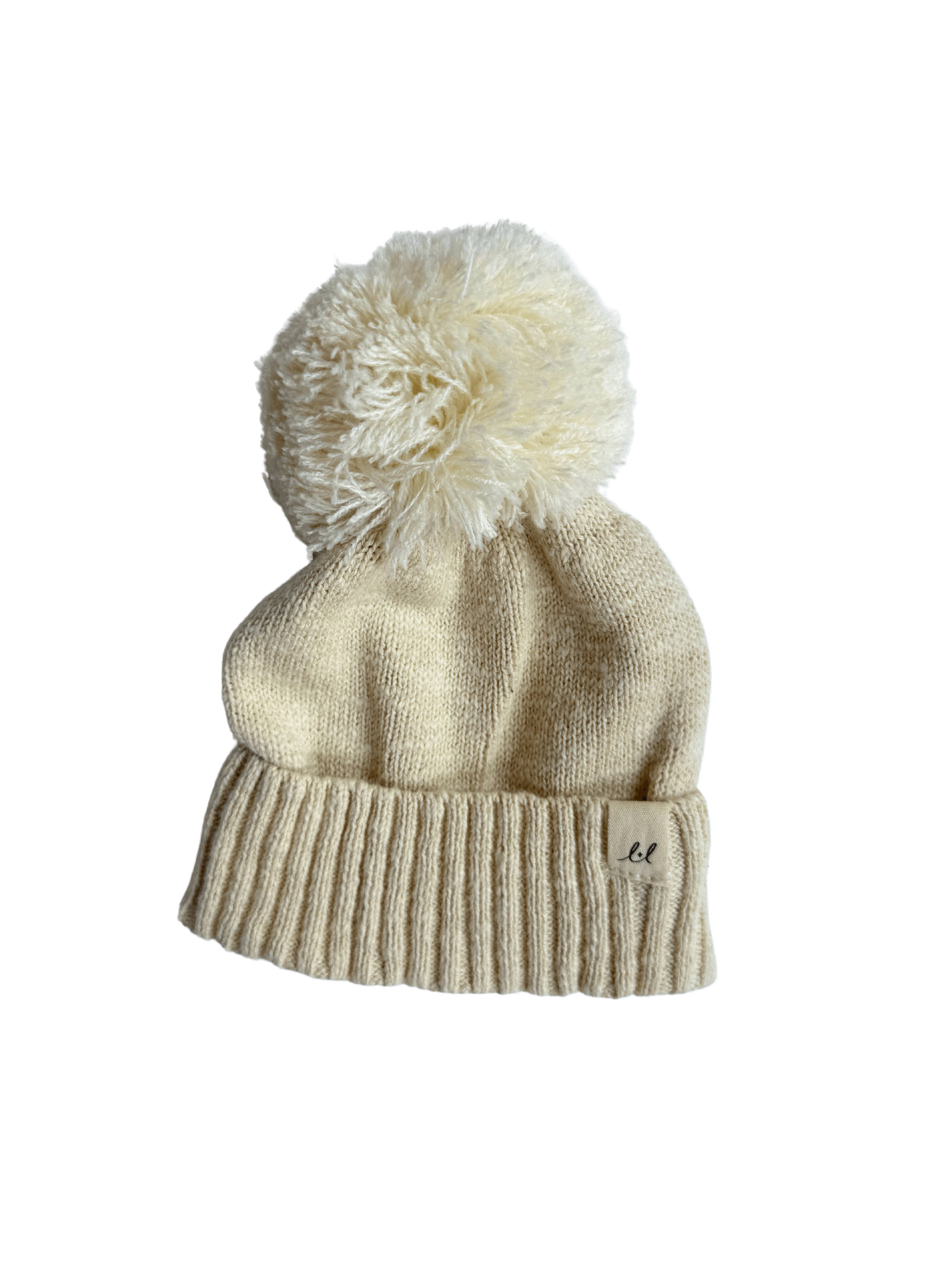 Luna + Luca Pom Beanie | French Cream | Milk & Baby