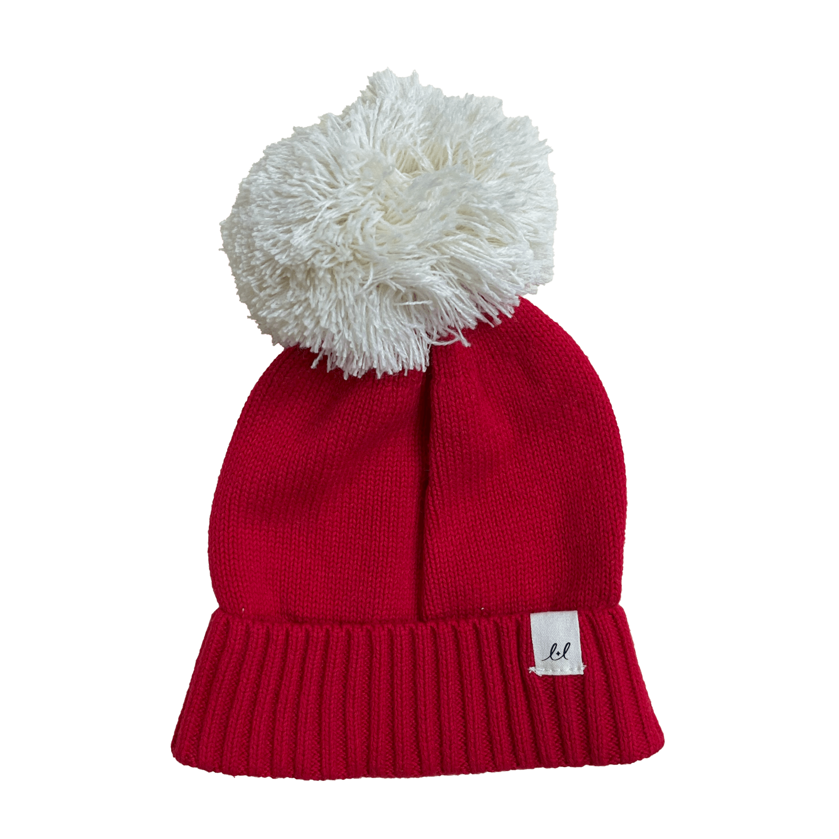 Luna + Luca Pom Beanie - Red | Milk & Baby