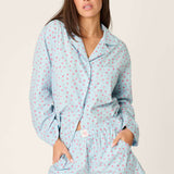 Afterparty Poplin Rosy Nights Short PJ Set