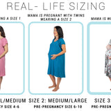 Rose Mommy Labor & Delivery Gown