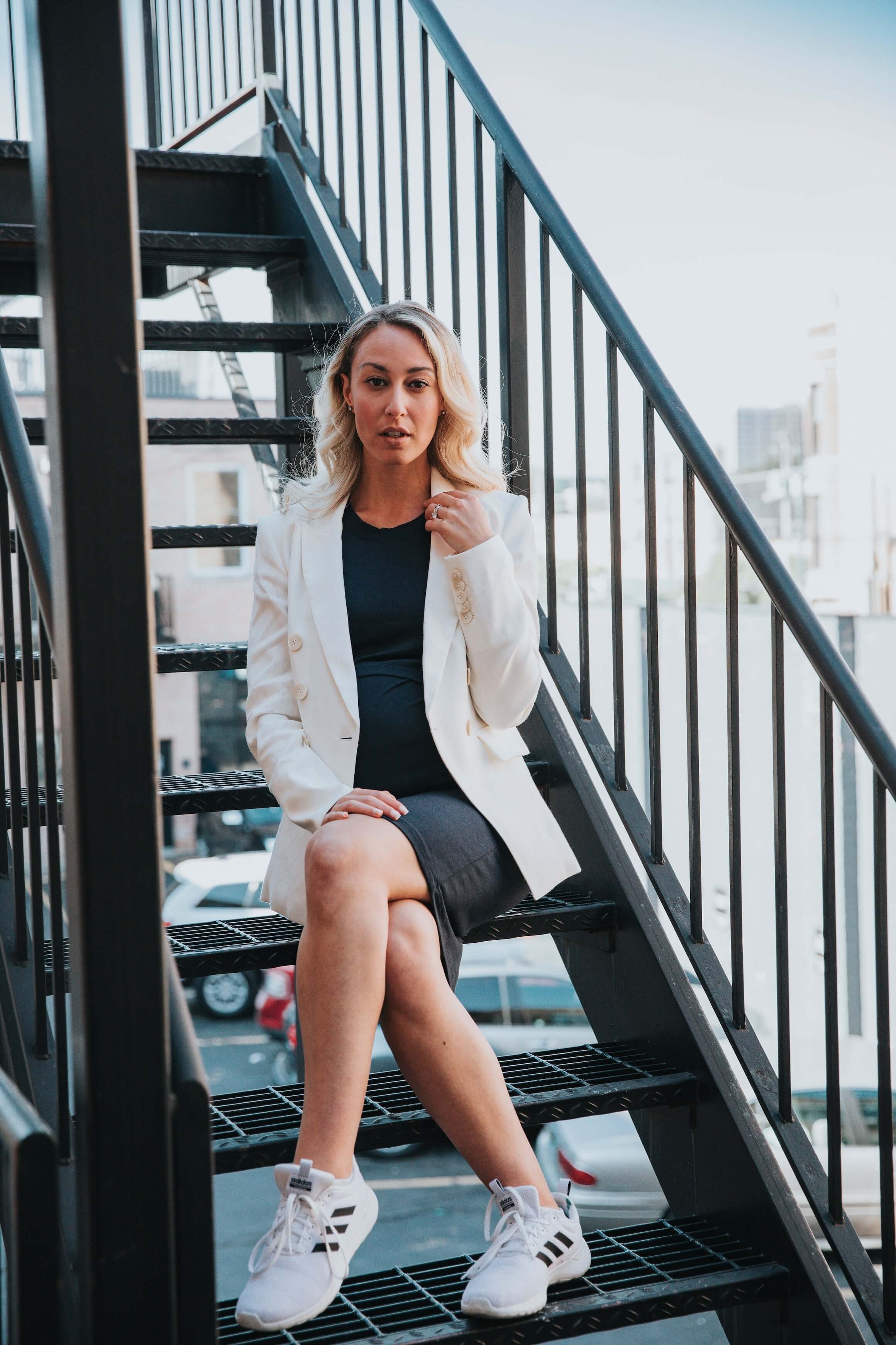 Little Breastfeeding Dress | Navy | Milk & Baby