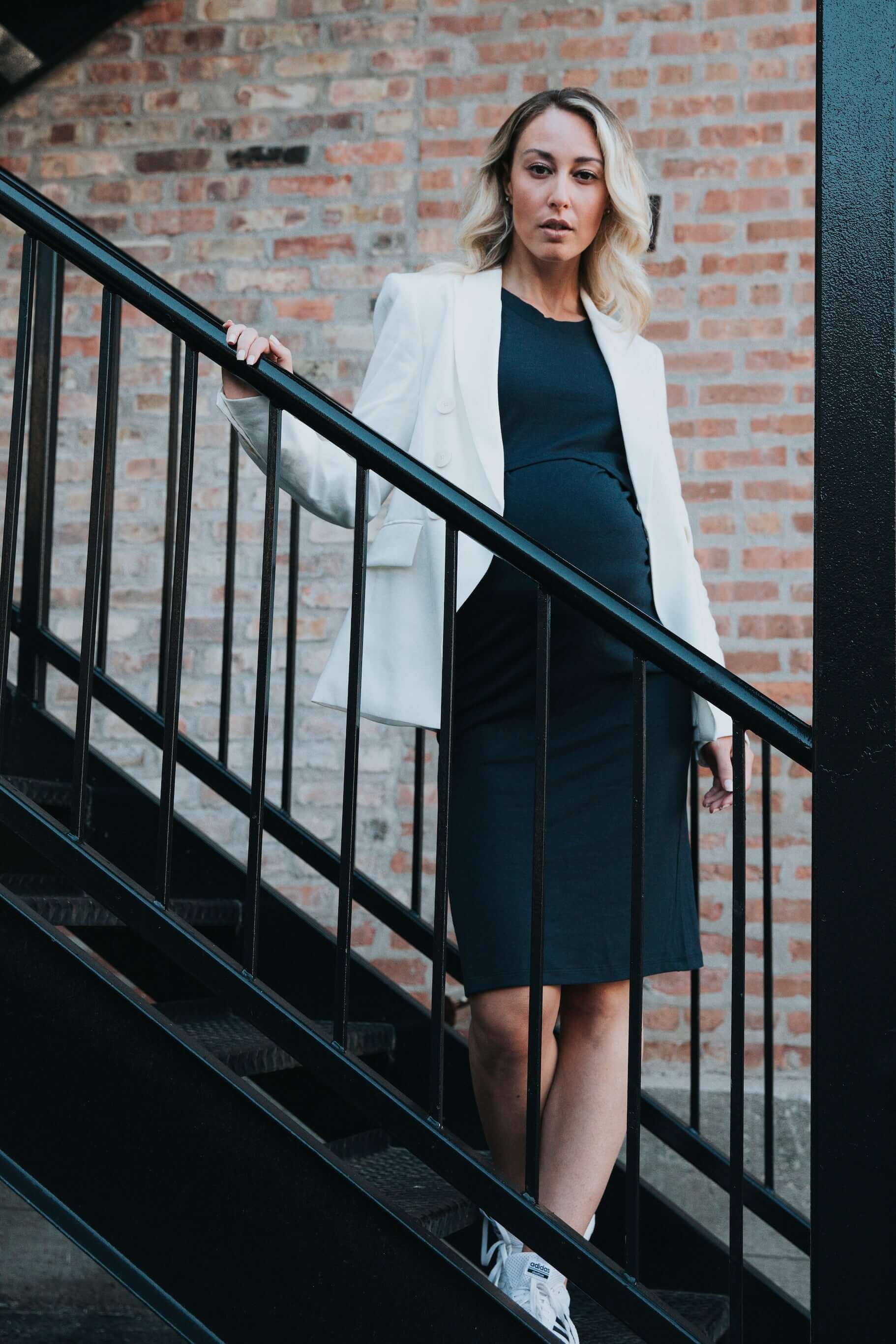 Little Breastfeeding Dress | Navy | Milk & Baby