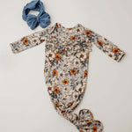 Amber Gardens Ruffle Knot Gown | Milk & Baby