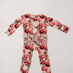 Crimson Bloom Footie | Milk & Baby