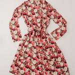 Crimson Bloom Mommy Robe | Milk & Baby