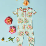 Adrian Valencia x PJS Floral Baby Romper | Milk & Baby
