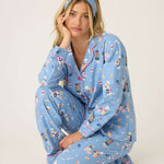 Baked Woof Love Dog Print Flannel PJ Set | Milk & Baby