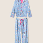 Baked Woof Love Dog Print Flannel PJ Set | Milk & Baby