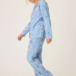 Baked Woof Love Dog Print Flannel PJ Set | Milk & Baby