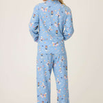 Baked Woof Love Dog Print Flannel PJ Set | Milk & Baby