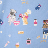 Baked Woof Love Dog Print Flannel PJ Set | Milk & Baby
