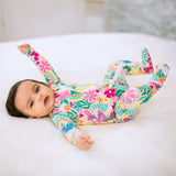 Rainbow Daisy Babe | Bamboo Footie Onesie Sleeper | "Patience & Kindness"