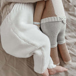 Rib Detail Overalls | White | Milk & Baby