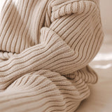 Chunky Rib Pullover | Beige | Milk & Baby