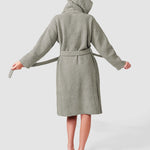 Ribbed Hooded Robe | Milk & Baby