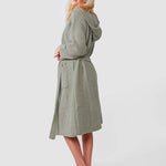 Ribbed Hooded Robe | Milk & Baby