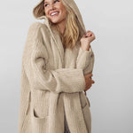 Ribbed Hooded Robe | Milk & Baby