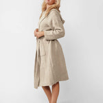 Ribbed Hooded Robe | Milk & Baby