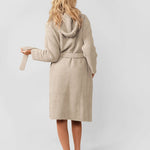 Ribbed Hooded Robe | Milk & Baby