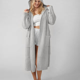 Ribbed Hooded Robe | Milk & Baby