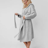 Ribbed Hooded Robe | Milk & Baby