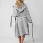 Ribbed Hooded Robe | Milk & Baby