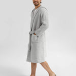 Ribbed Hooded Robe | Milk & Baby