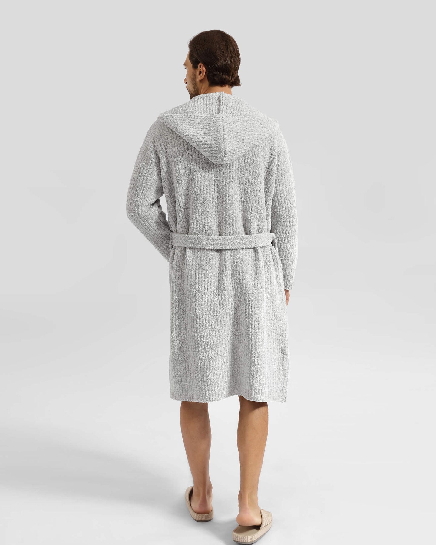 Ribbed Hooded Robe | Milk & Baby