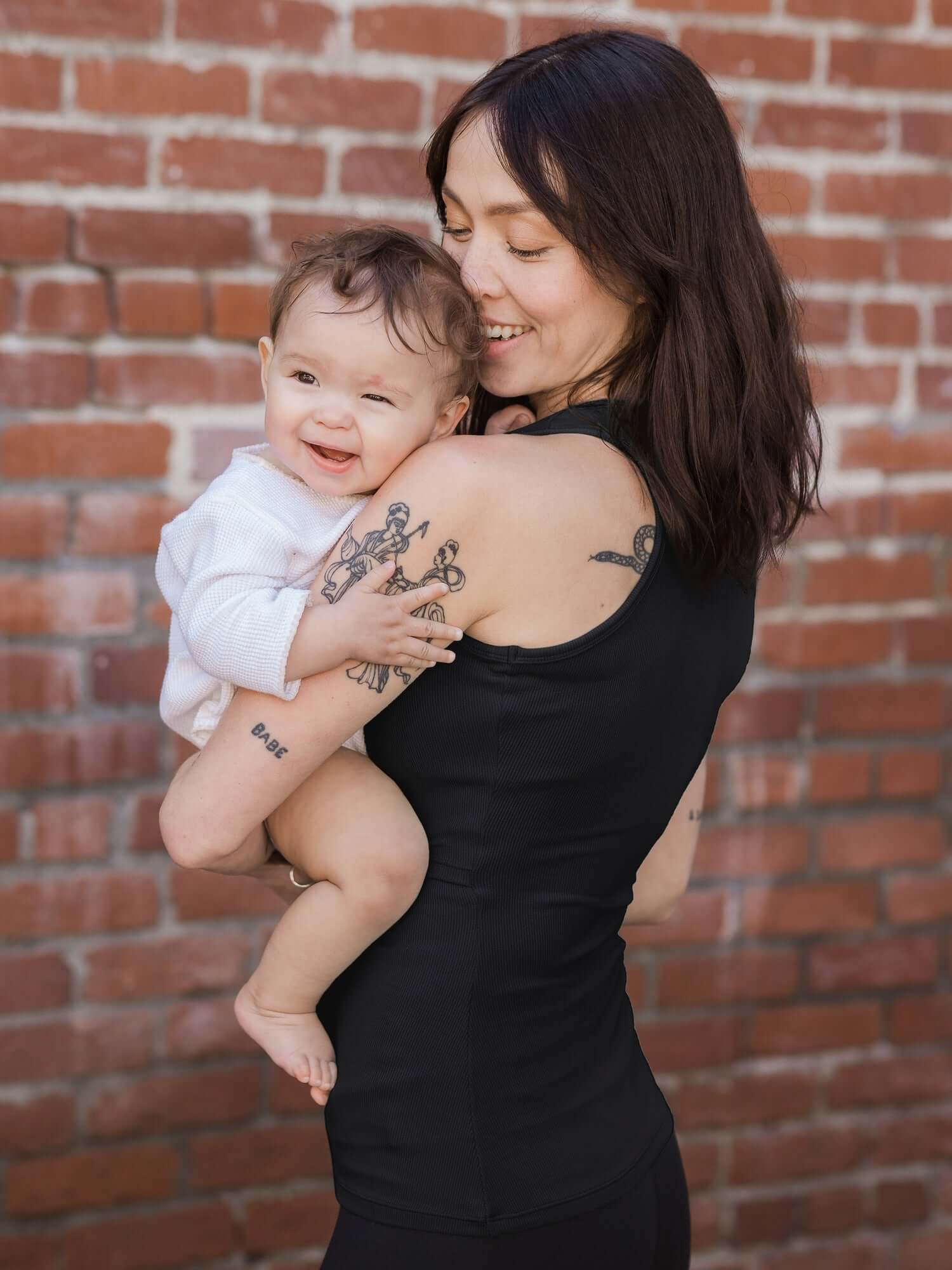 Ribbed Bamboo Racerback Nursing Tank | Black | Milk & Baby