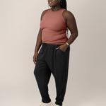 Bamboo Maternity & Postpartum Jogger | Black | Milk & Baby