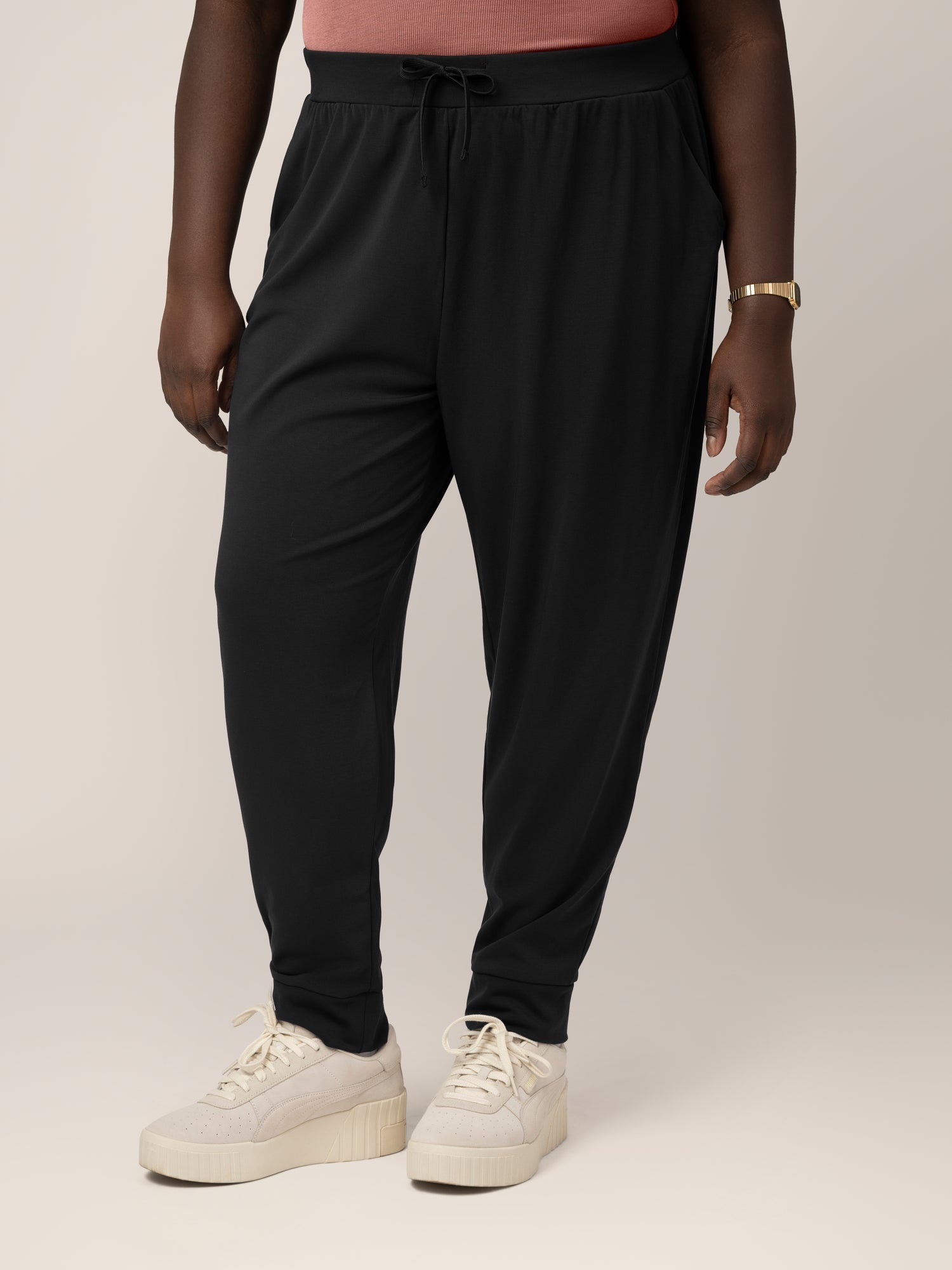 Bamboo Maternity & Postpartum Jogger | Black | Milk & Baby
