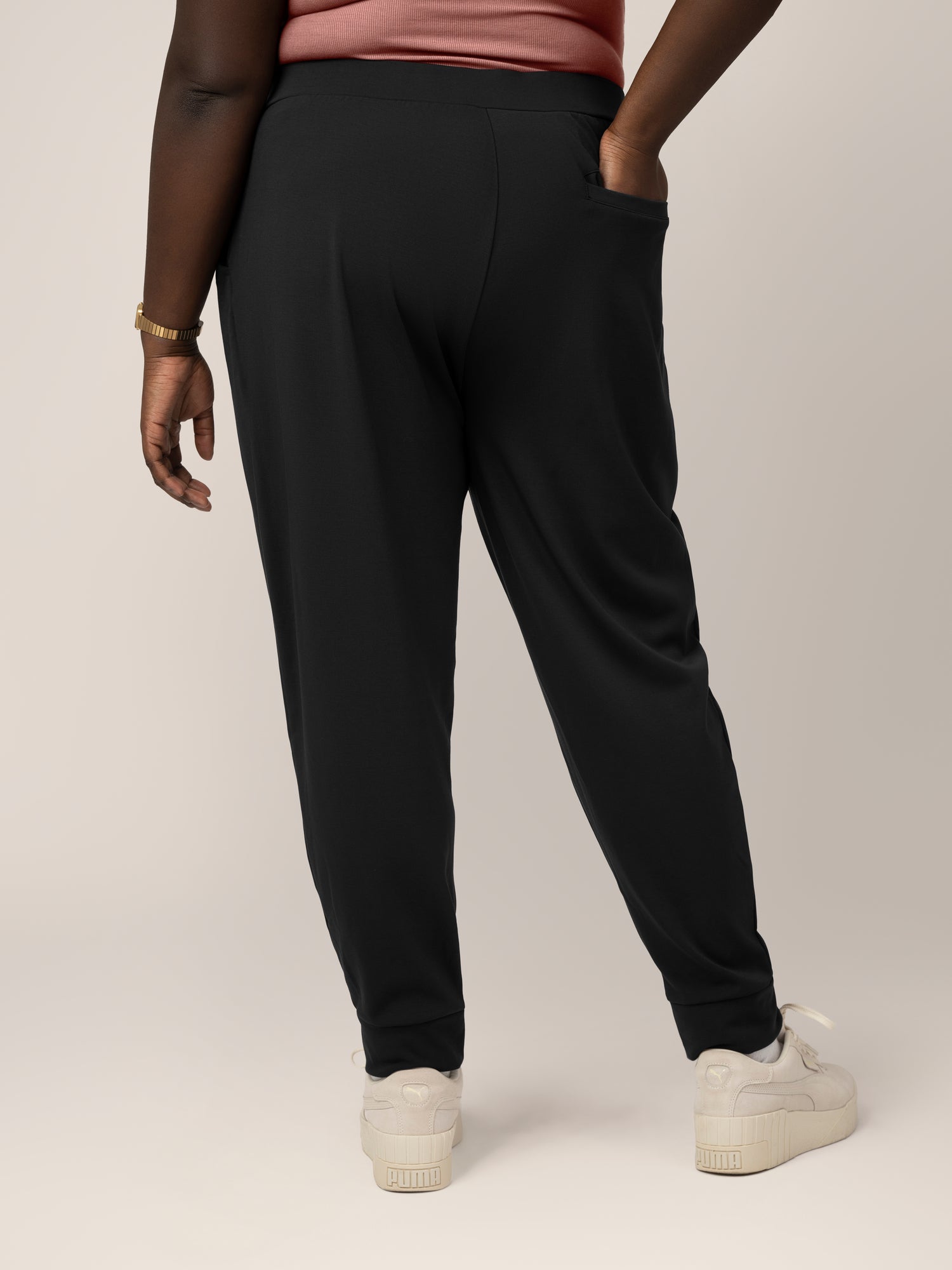 Bamboo Maternity & Postpartum Jogger | Black | Milk & Baby