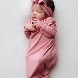 Rose Knotted Newborn Baby Gown