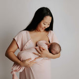Heavenly Pink Mommy Labor & Delivery Gown | Milk & Baby