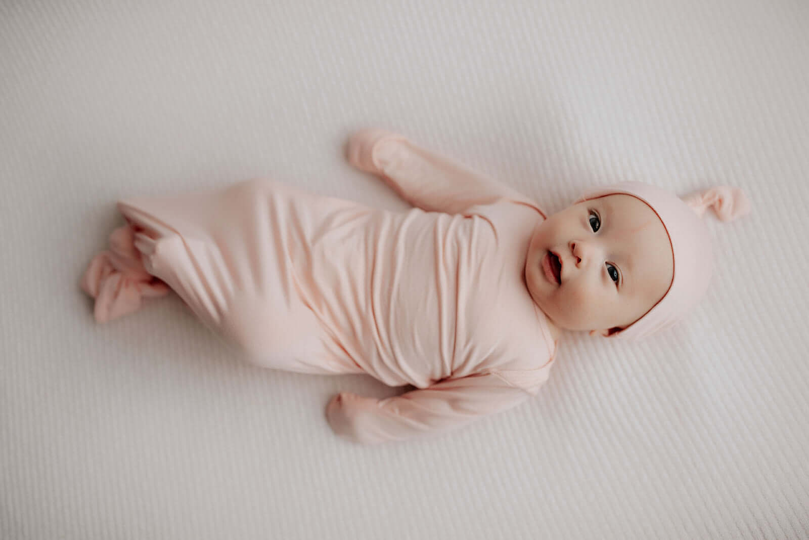 Heavenly Pink Knotted Baby Gown | Milk & Baby