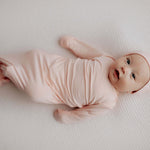Heavenly Pink Knotted Baby Gown | Milk & Baby