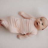 Heavenly Pink Knotted Baby Gown | Milk & Baby