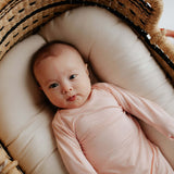 Heavenly Pink Knotted Baby Gown | Milk & Baby
